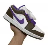 air jordan 1 basses soldes palomino purple white